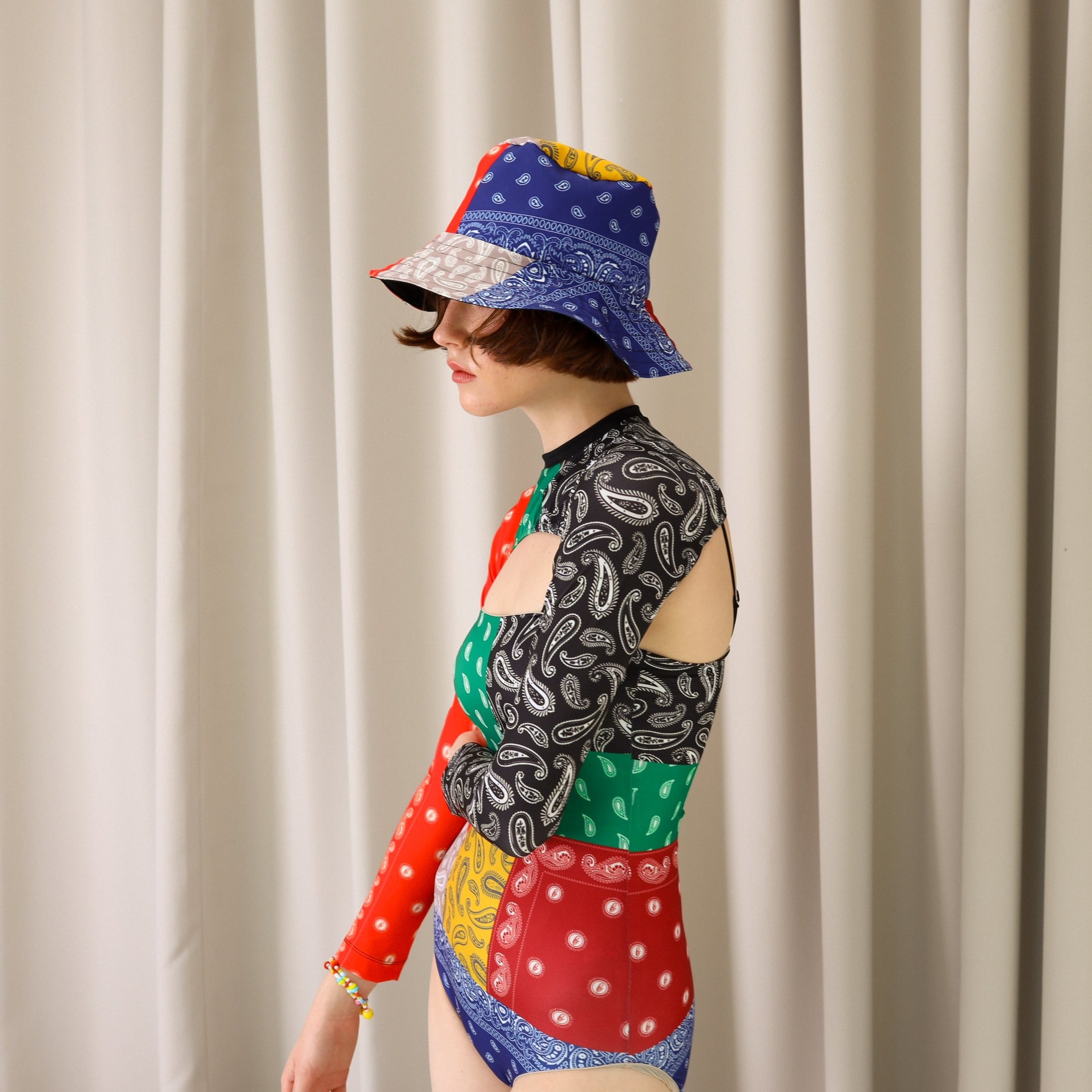 帽子 Kirime Skate Bell Hat Paisley Patchwork 帽子 Kirime Skate Bell Hat Paisley Patchwork Kirime Skate